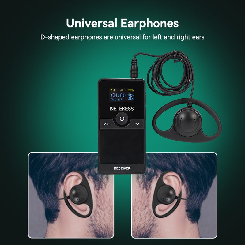 Retekess TT116T Wireless Tour Audio Guide System Radioguide For Lecture Translation Training Excursion Factory Hj_voghion.com