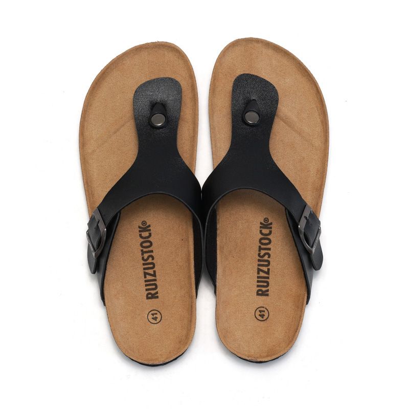 Sandale Ruizu Couple Plut de vară Sandwich pentru bărbați, ediție coreeană Sandale la modă, papuci casual cu model herringbone pentru femei_voghion.com