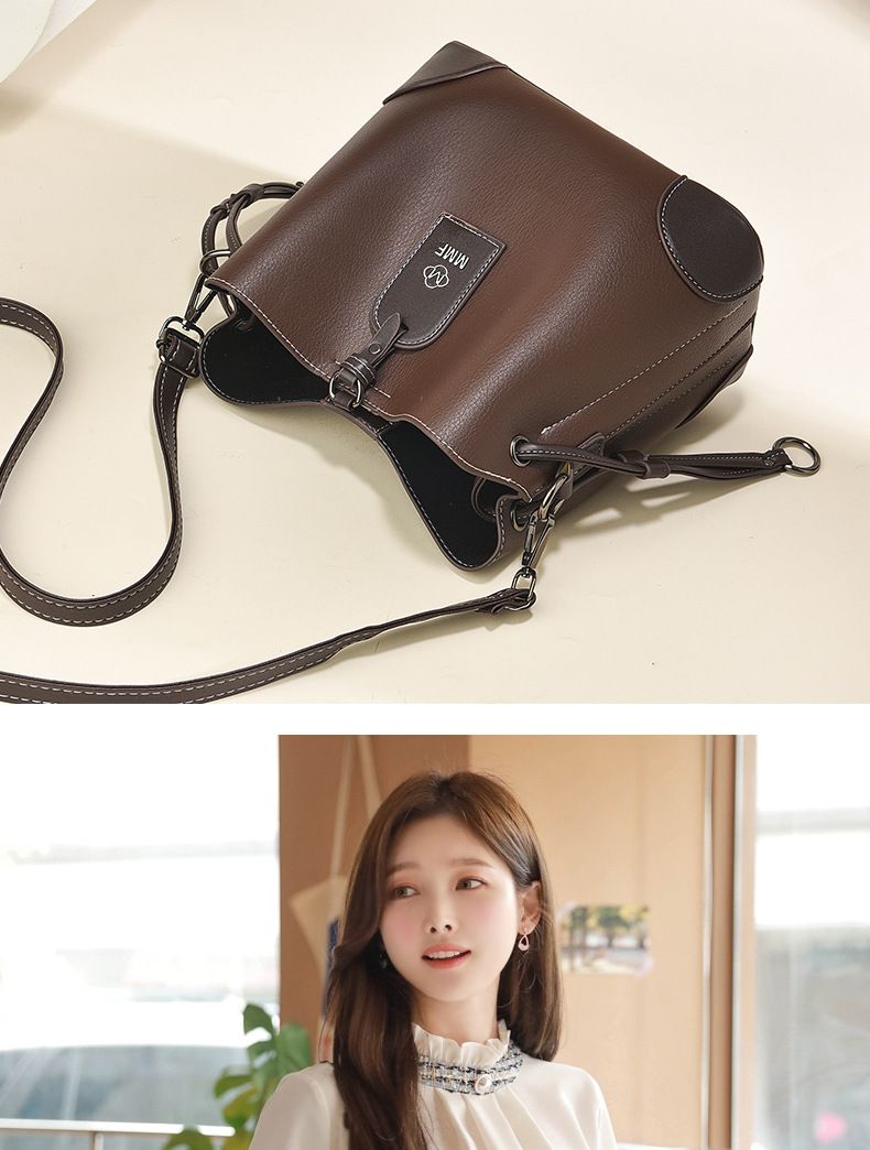 Borsa a secchiello da donna, nuova moda, grande capacità, retrò, tracolla larga, borsa a tracolla_voghion.com