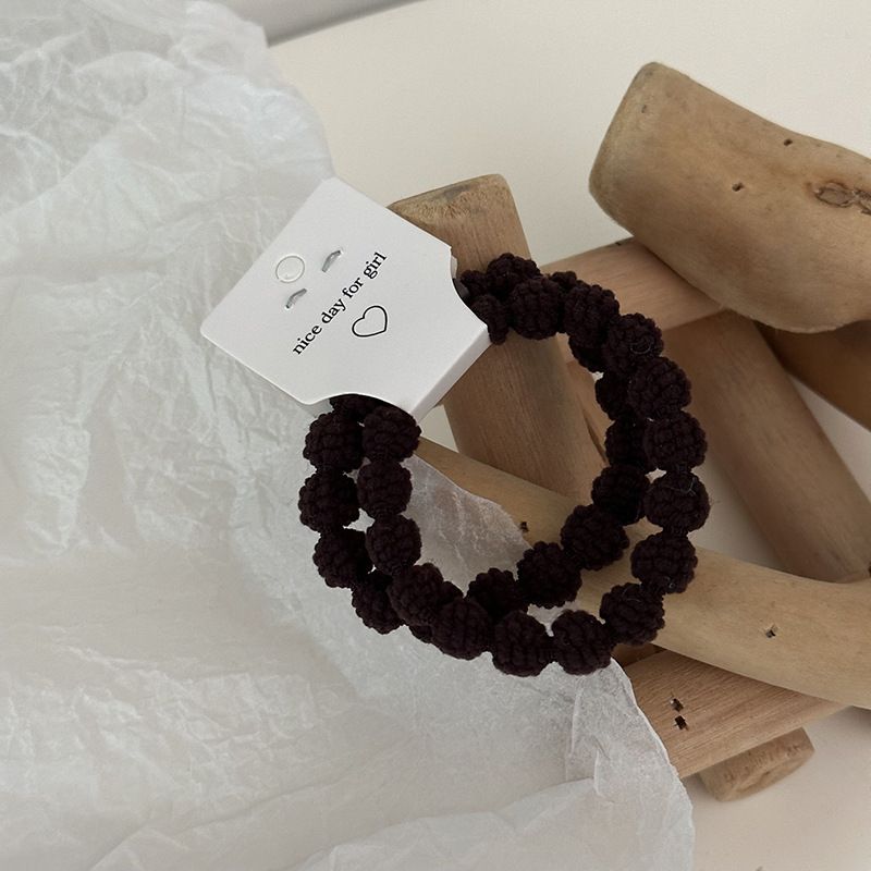 Korean Autumn And Winter High Elastic Rubber Plush Band Rope New Style Tie High-grade Hair Accessories_voghion.com