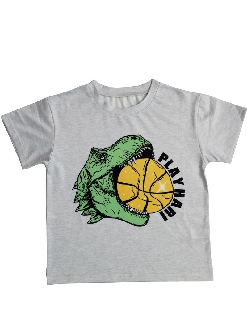 Mother&Kids Boy's T-shirt Summer children handsome trend letter-printed short-sleeved T-shirt sportswear_voghion.com