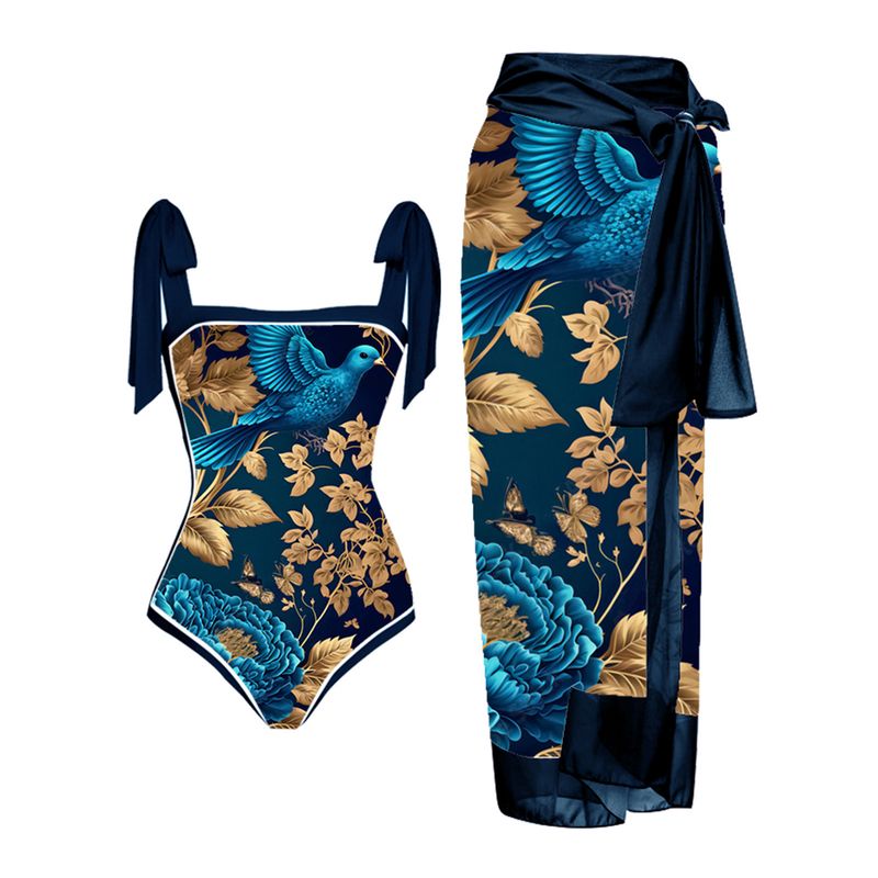 Abbigliamento da donna Nuovo costume da bagno da donna con stampa multicolore, personalità, moda, vita alta, bikini set_voghion.com