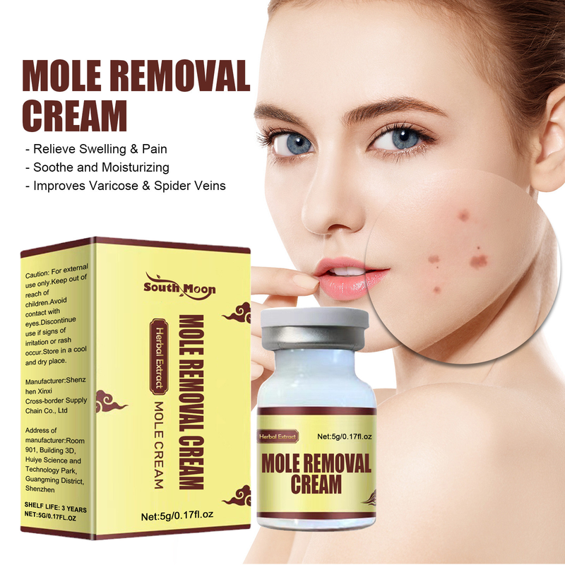 South Moon Warzencreme, Tiefenreinigung der Haut, fleischige Muttermale, schwarze Muttermale, Hühneraugen, reparierende und glättende Haut, Warzencreme_voghion.com