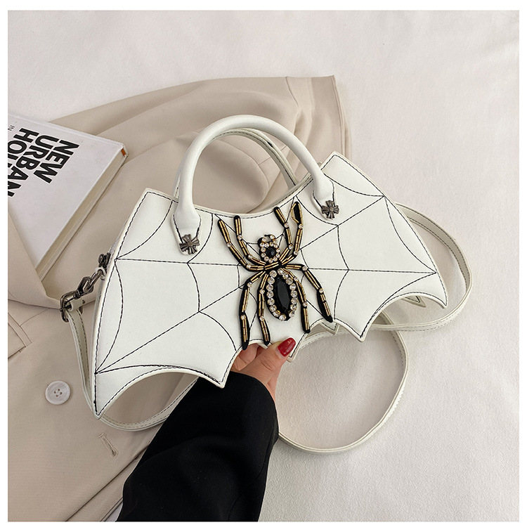 Women's Bags Handbag Fashion Creative Handmade Spider Bag Personality Embroidery Diamond Women's Bag PU Messenger Bag_voghion.com