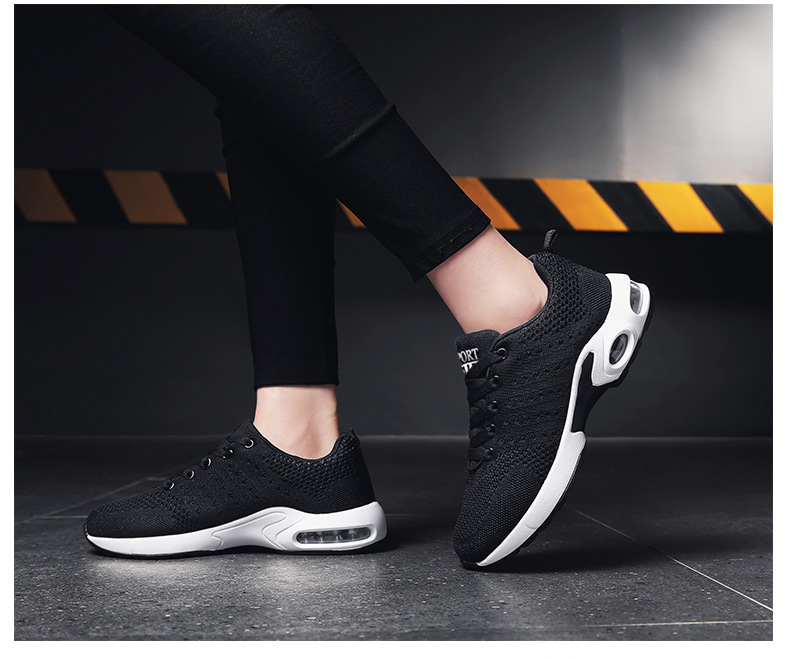 Chaussures pour hommes nouvelles chaussures à coussin d'air pour hommes chaussures en maille pour hommes chaussures de sport à tissage volant chaussures à la mode chaussures de course décontractées respirantes chaussures pour hommes_voghion.com