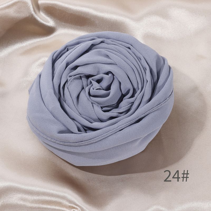 Chiffon Women's Head Wrap Long Scarf High-Quality Windproof Sandproof Headscarf All-Season Muslim Shawl_voghion.com