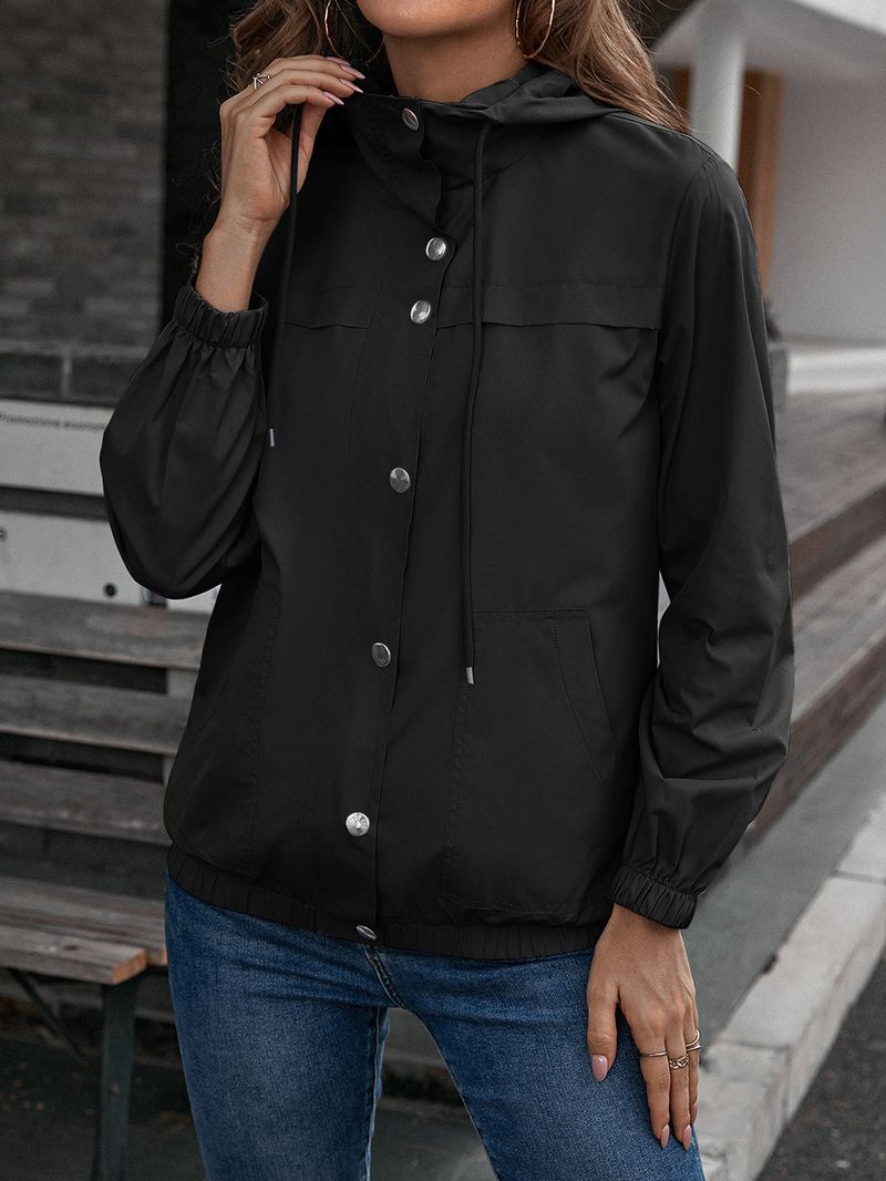 Damesregenjas met capuchon, buitensport, bergbeklimmen, kleding, windjack, waterdicht jack_voghion.com