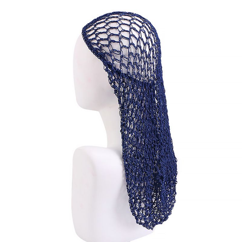 Men's Hats Hand Crocheted Mesh Sleeping Cap Drooping Hair Net Hair Care Extended Net Bag Thick Line Crocheted Full Head Large Size_voghion.com