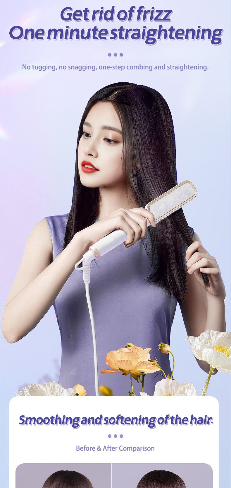 New Direct Negative Ion Straightener Does Not Hurt Hair, Lazy People, Straight and Dual purpose Clipper Electric Curling_voghion.com