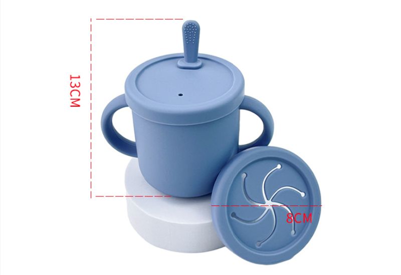 Conjunto de alimentação de bebê de silicone sem BPA, tigela de sucção, prato de jantar, canudo, copo, colher, garfos para crianças, utensílios de mesa para bebês, pratos infantis_voghion.com