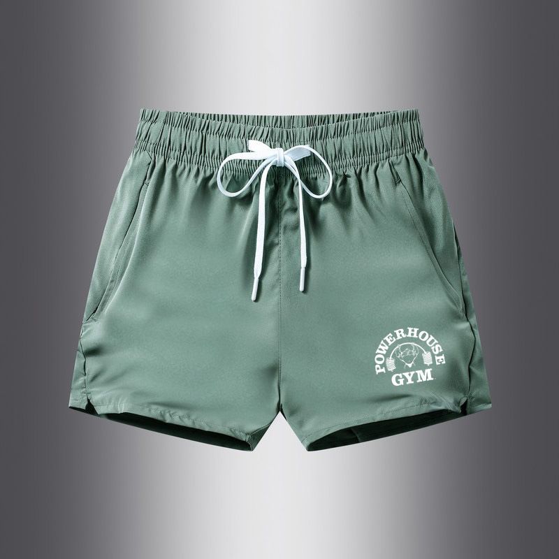 Qualità imbattibile. Qualità imbattibile. Nuovi pantaloncini estivi in seta ghiacciata, casual, sportivi, da 3 minuti, alla moda, da uomo, per la spiaggia, il fitness e la corsa._voghion.com