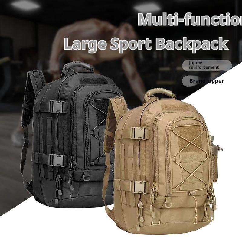 Durable Camouflage Tactical Backpack Outdoor Sports Mountaineering Cycling Anti Splashing Large Capacity Backpack_voghion.com