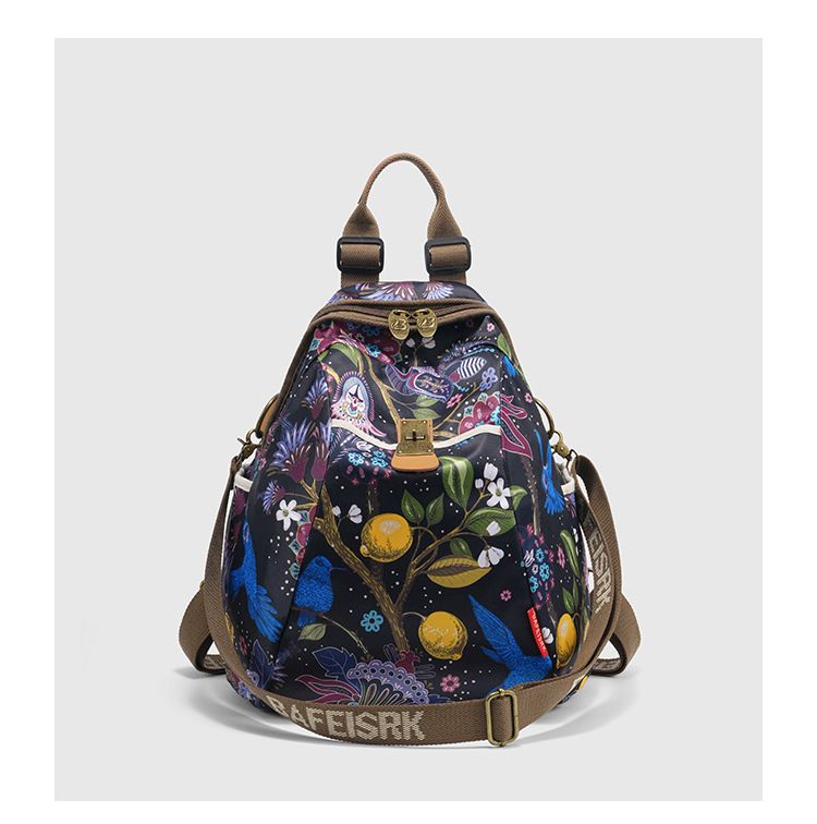 China-Chic style optional pattern printed casual travel lightweight backpack women's fashion large capacity handbag_voghion.com