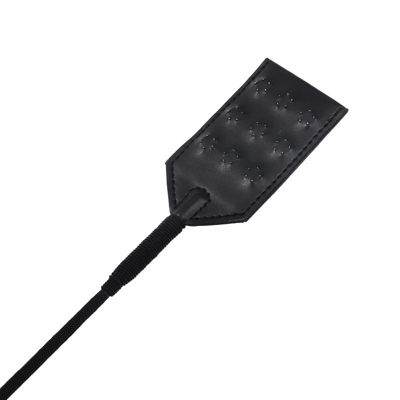 Sex Products SM Adult Products Couple Women Toys Spiked Leather Whip Black Handle Metal Racket Nails_voghion.com
