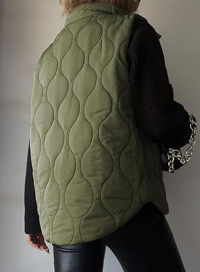 Gesteppte ärmellose Weste für Herren und Damen – Modische Pufferweste aus Polyester mit Reißverschluss und Knopfverschluss für Herbst/Winter, unverzichtbar für den Lagenlook in der Streetwear_voghion.com