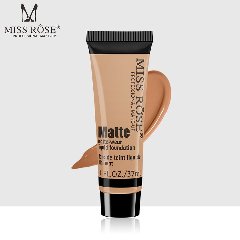 Missrose New Matte Waterproof Concealer Foundation Cream Refreshing Moisturizing Long Lasting Cleansing Liquid Foundation Female 37ML_voghion.com