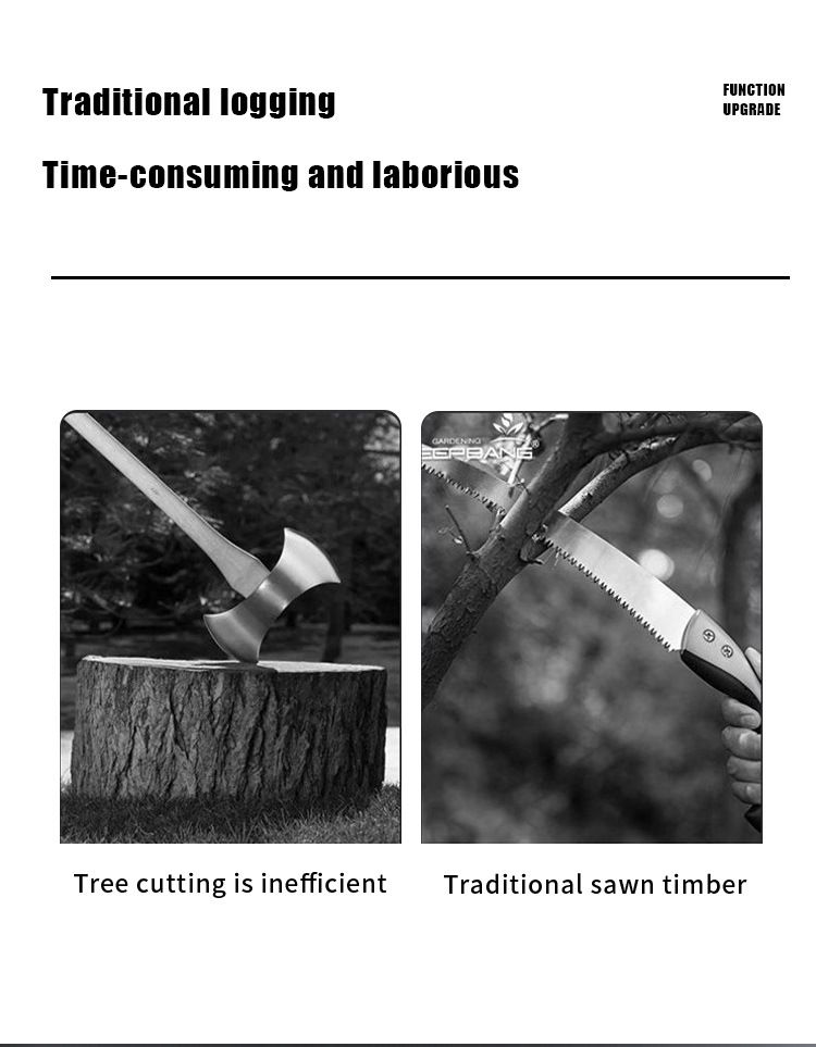 21V 8-Inch Cordless Brushless Chainsaw – Lightweight & Powerful For Tree Pruning, Wood Cutting & Garden Maintenance (Oil-Port Design)_voghion.com