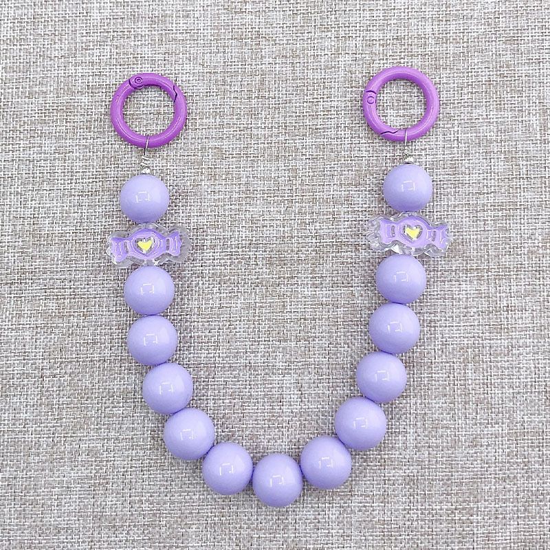 Accessori per gioielli fai da te con manipolo a goccia di olio color caramella, catena anti-camminamento con perline fatta a mano_voghion.com