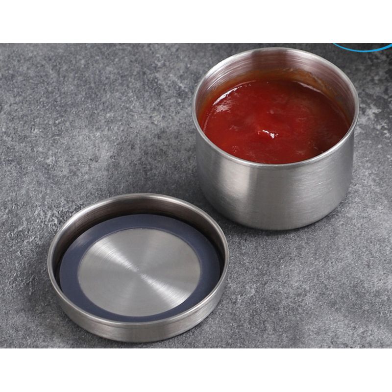 304 stainless dipping sauce for preservation, round portable food grade storage and storage, small box with steel lid_voghion.com