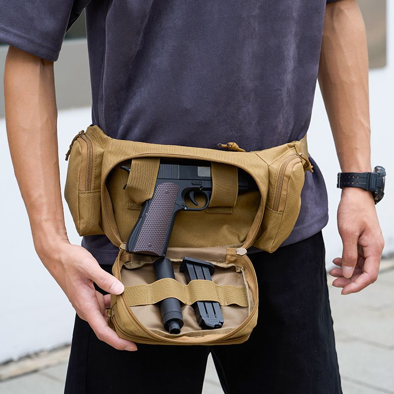 Cross-border Outdoor Multi-functional Tactical Waist Men's Invisible Gun Holster Wear-resistant Durable Sports Chest_voghion.com
