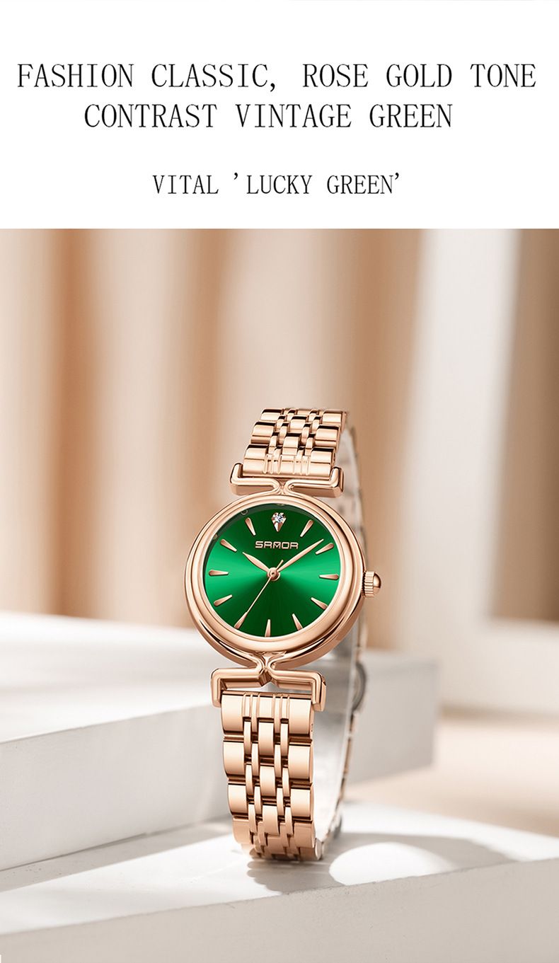 Women's Vintage-Inspired Quartz Watch With Mesh/Leather/Stainless Steel Strap, Minimalist Bar Dial, Light Luxury Casual Wristwatch Dial Watch Female_voghion.com
