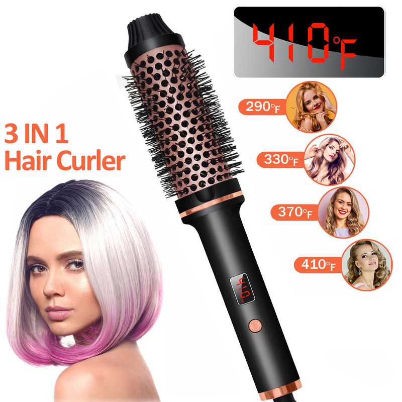 Piastra per capelli, piastra per capelli, doppio uso, fibbia interna grande, pettine arricciacapelli_voghion.com