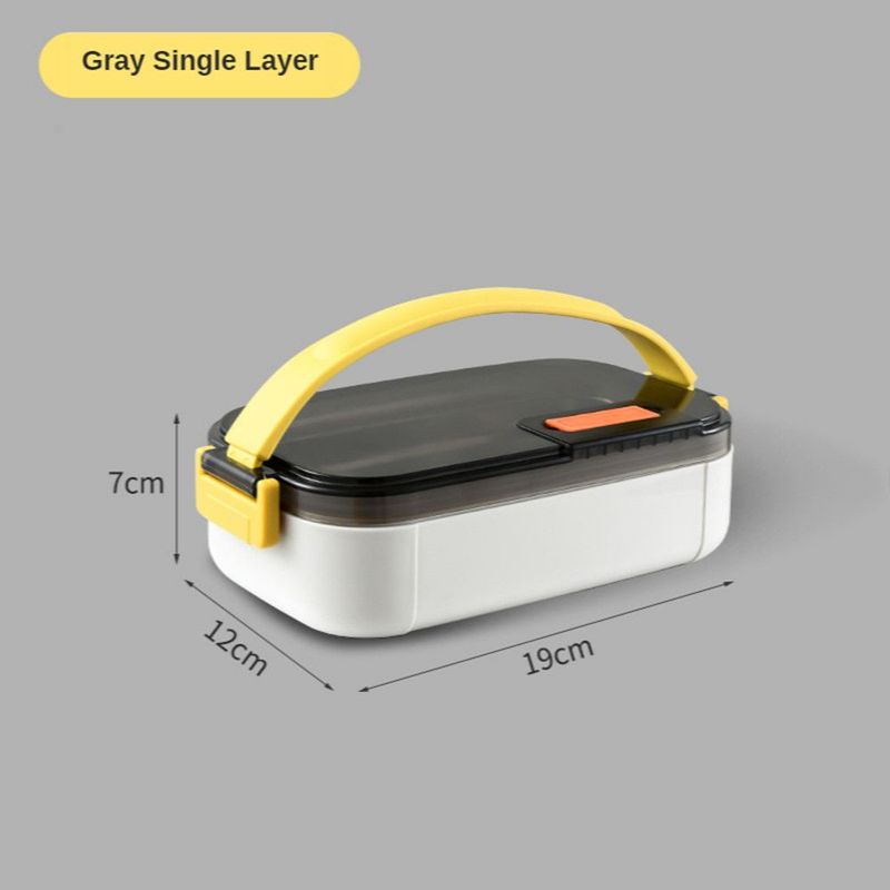 Nuovo contenitore per il pranzo in acciaio inossidabile multistrato isolato, contenitore per il pranzo al microonde con manico in silicone, contenitore per alimenti a prova di perdite per bambini_voghion.com