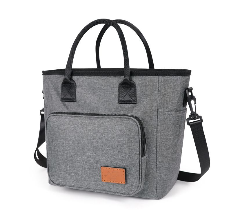 Stylish Crossbody Lunch Bag For Women Large Insulated Tote With Detachable Strap Thermal Meal Carrier For Work Outings_voghion.com