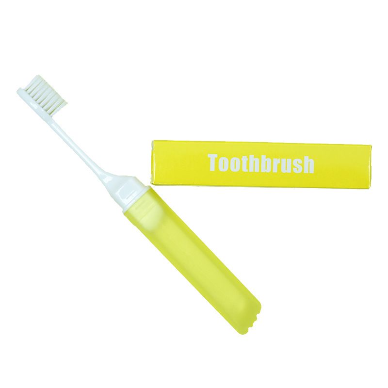 【Selección estricta】 Cepillo de dientes plegable para viajes de negocios Portátil para adultos Cabello fino y suave Cabeza pequeña Protección gingival_voghion.com