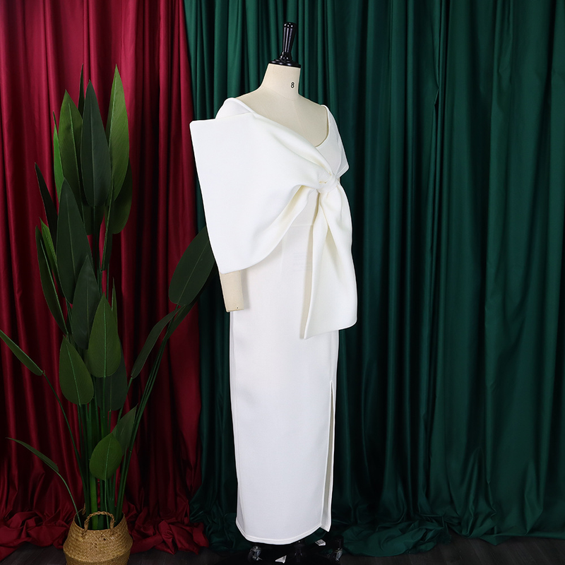 D395 Abito da donna sexy con fiocco grande e diviso in due parti_voghion.com