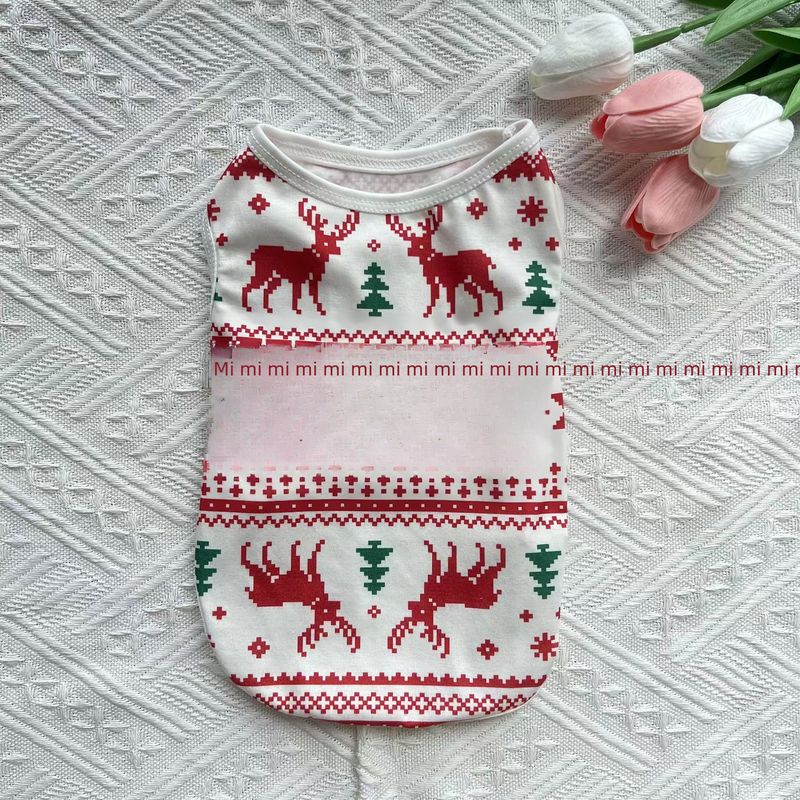 Gilet estivo natalizio per animali domestici, cane, gatto, sottile e traspirante, orsetto Bomei, piccolo cane, vestito per animali domestici_voghion.com