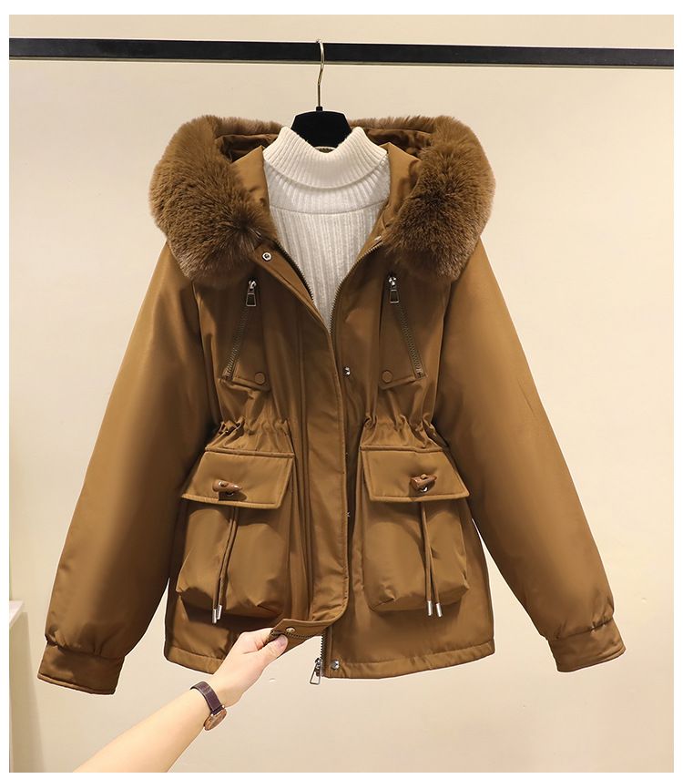 Cross border cow horn buckle faction overcomes women's loose 2024 winter clothing, small stature Korean version with_voghion.com