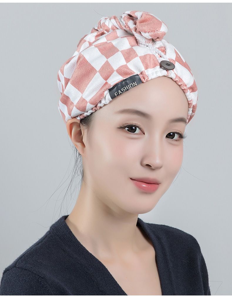 Microfiber Hair Towel Wrap With Matching Scrunchie - Super Absorbent, Quick Drying, Frizz-Free Hair Turban_voghion.com