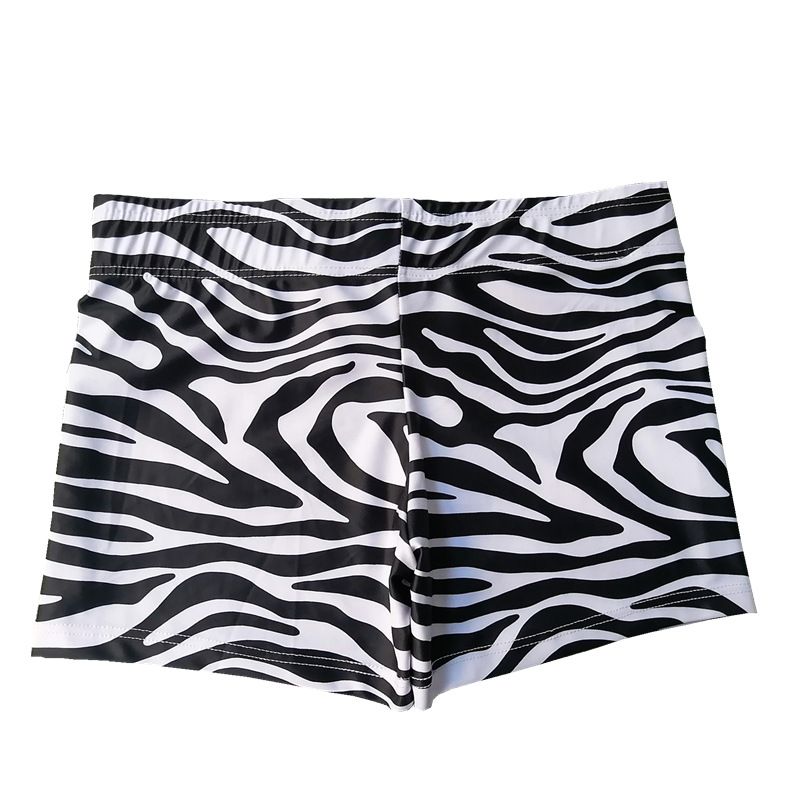 Calções de banho novos boxers masculinos com estampa de zebra e flores, cintura baixa, sexy, praia, natação, fonte termal_voghion.com