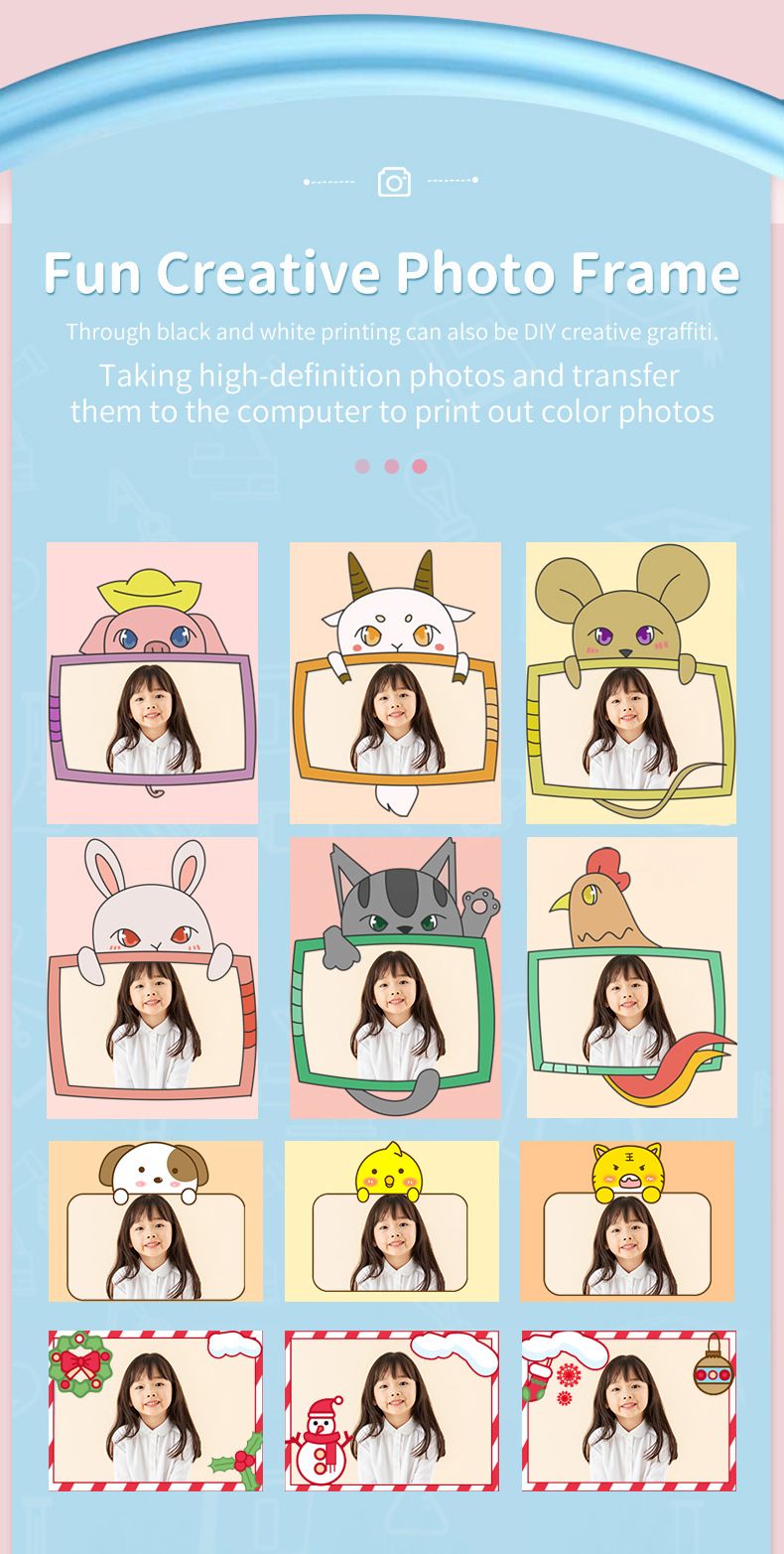 Hot Seller Mini Polaroid-Print Camera For Children, High-definition Shooting, Multifunctional Digital SLR Wholesale, Gifts._voghion.com