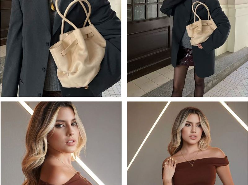 Borsa a tracolla in pelle scamosciata JWPEI - Elegante borsa a tracolla Hobo Tote da donna, borsa casual alla moda con tasca per telefono_voghion.com