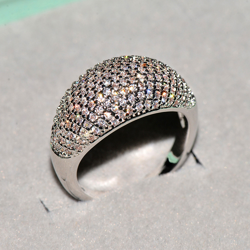 Luxuriöser Sternenhimmel-Ring mit Diamanten, Zirkonia, Kupfer, Gold, Silber, plattiert, Damen-Modeschmuck_voghion.com