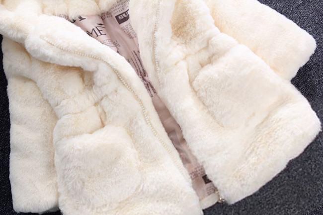 Abbigliamento per bambini Cappotto in pelliccia sintetica per bambini, spesso, taglia piccola e media, stile coreano, cappotto in pelliccia sintetica per bambine, cappotto in cotone per neonati_voghion.com