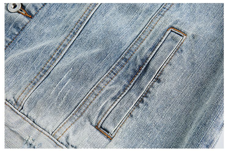 Eon Modish 25 Herbst Neue Amerikanische Mode High Street Persönlichkeit Denim Jacke Mantel_voghion.com