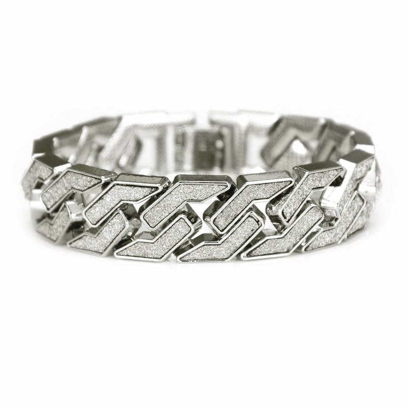 Rhinestone Cuban Armband Iced Out Länkkedja för män Hip Hop Paved CZ Rapper Bling Luxur Armband Smycken Tillbehör Present_voghion.com