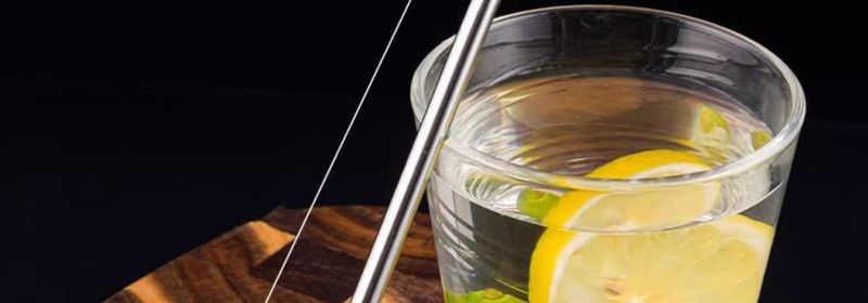 Xiongle 304 Stainless Steel Straw Stirring Extended Handle Office Home Cup Filter Residue Spoon_voghion.com