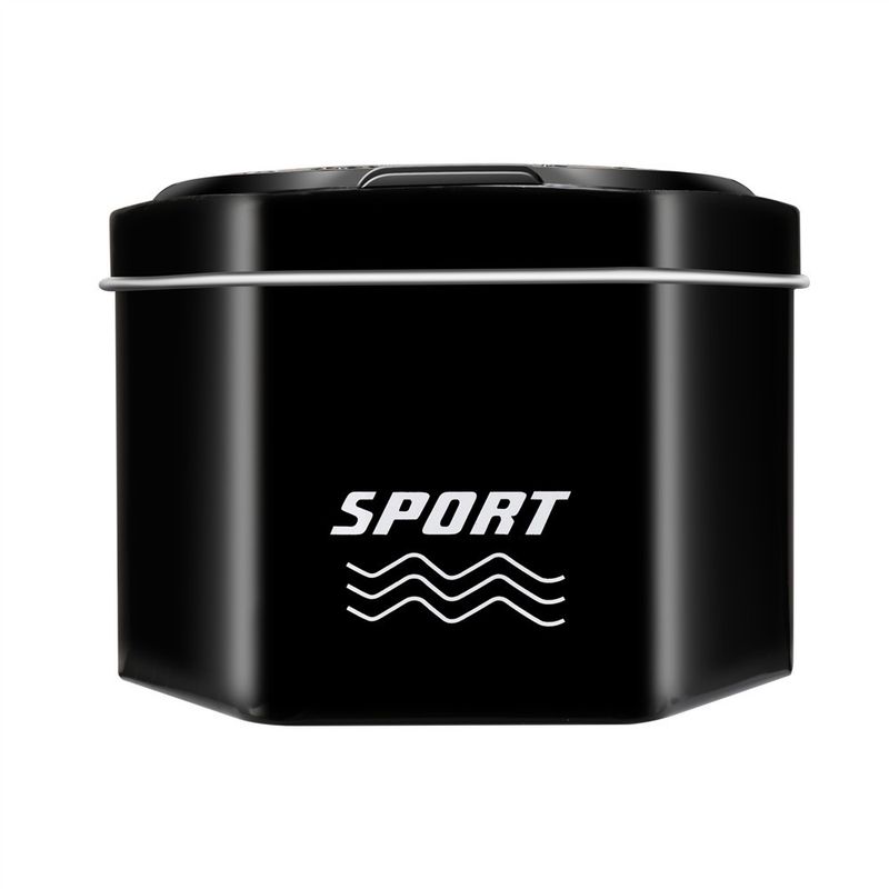 Horlogedoos Zeshoekige ijzeren doos Horlogegeschenkdoos Sporthorloge Verpakkingsdoos Deksel Zwarte ijzeren doos Prachtige horlogedoos_voghion.com