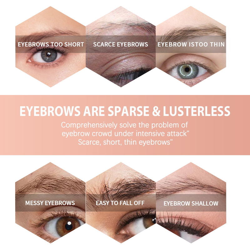 EELHOE Wenkbrauwvormset Hoogtepunten Wenkbrauwen Gelamineerd effect is niet gemakkelijk te verwijderen Make-up en natuurlijke driedimensionale wenkbrauwwas_voghion.com
