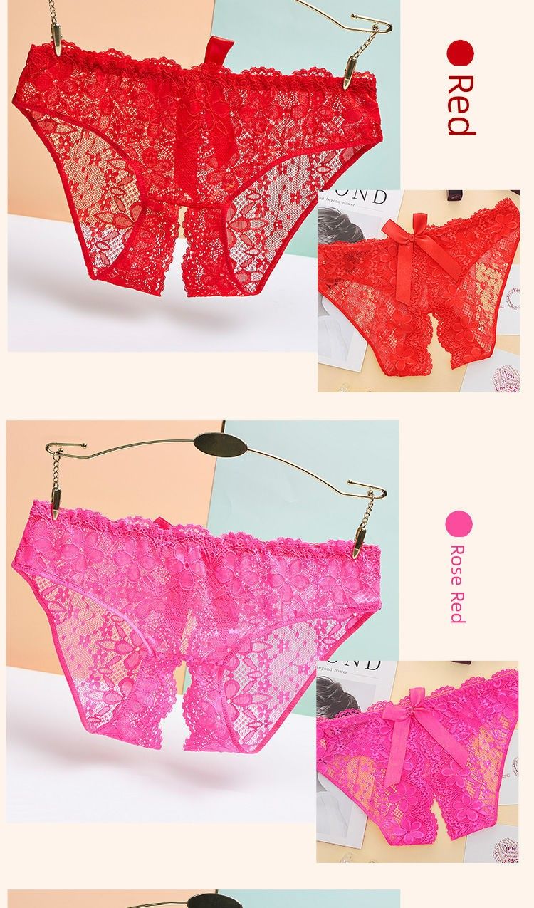 2024 Neuankömmling Sexy Passion Temptation Mitternachtszauber Durchsichtige Spitze Plus Size Open-End-Unterwäsche T-förmiges Höschen_voghion.com