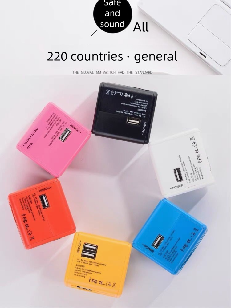 Travel Adapter For Overseas Trips, Multi-Functional US-EU-DE-UK Standard Converter, Universal Charger, Fast Charging_voghion.com