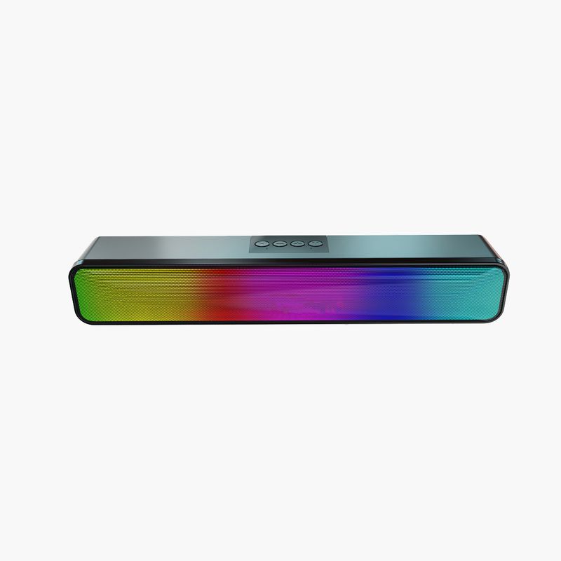RGB LED Bluetooth Soundbar With Deep Bass - Wireless Desktop Speaker For PC/TV/Gaming, Portable Home & Outdoor Use_voghion.com