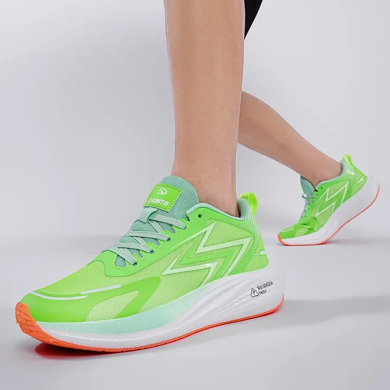 Professionelle Marathon-Laufschuhe, Rennlaufschuhe mit durchgehender Carbonplatte, stoßdämpfende Trainingssportschuhe für Jugendliche_voghion.com