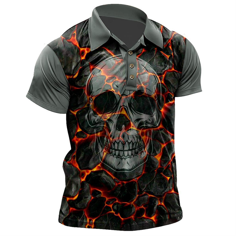 Männer Golf Shirt 3D Dréckerei Mark geleeëntleche deeglech gedréckt kuerzen Ärmelen Top Casual Moud breathable_voghion.com