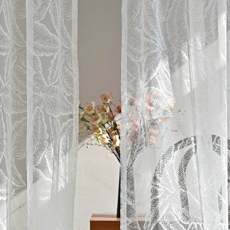 Fishtail Rod Dør Gardin Warp Strikket Lace Vindu Skjerm Gardin_voghion.com