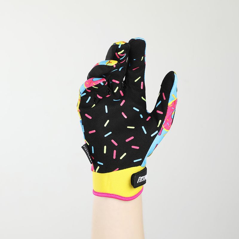Touchscreen Teen Erwachsene Burger Donut Fistplasma Muster Kleines Rad Mountainbike Personalisierte Handschuhe_voghion.com